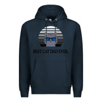 Navy Best Cat Dad Ever Premium Hoodie - Bettercallsaul