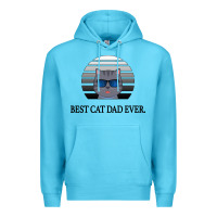 Ocean Blue Best Cat Dad Ever Premium Hoodie - Bettercallsaul