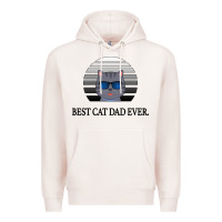 Pale Pink Best Cat Dad Ever Premium Hoodie - Bettercallsaul