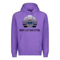 Purple Best Cat Dad Ever Premium Hoodie - Bettercallsaul