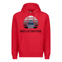 Red Best Cat Dad Ever Premium Hoodie - Bettercallsaul