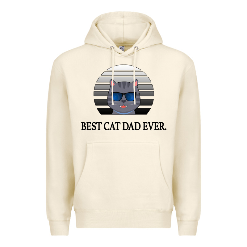 Best Cat Dad Ever Premium Hoodie by Bettercallsaul | Teevron