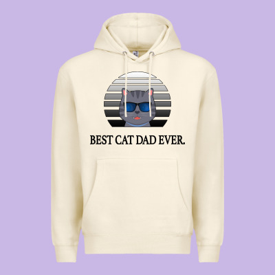 Best Cat Dad Ever Premium Hoodie Designed By Bettercallsaul