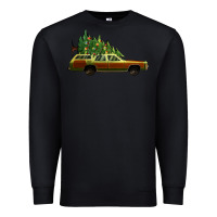 Black christmas vacation car Premium Sweatshirt - Jasminsmagicworld