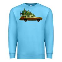 Ocean Blue christmas vacation car Premium Sweatshirt - Jasminsmagicworld