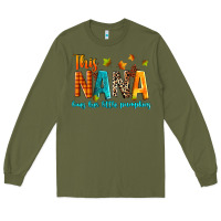 Army Green this nana loves her little pumpkins Long Sleeve Tee - texasbilliewilder