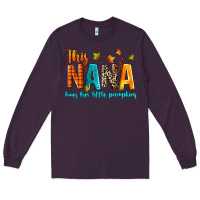 Plum this nana loves her little pumpkins Long Sleeve Tee - texasbilliewilder