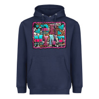 Navy be mine western valentine's day Heavyweight Hoodie - AdoDesignShop