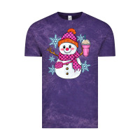 Cloud Purple bougie snowman Vintage Tee - Zillion Design Studio