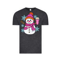 Vintage Black bougie snowman Vintage Tee - Zillion Design Studio