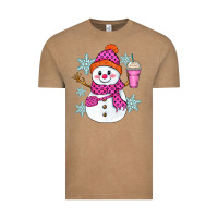 Vintage Coffee bougie snowman Vintage Tee - Zillion Design Studio