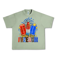 Oil Green tastes like freedom popsicles billie wilder Urban Heavy Tee - texasbilliewilder