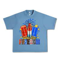 Pebble Blue tastes like freedom popsicles billie wilder Urban Heavy Tee - texasbilliewilder