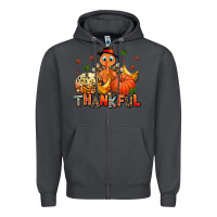 Smoke thankful pumpkins and turkey Zipper Hoodie - AdoDesignShop