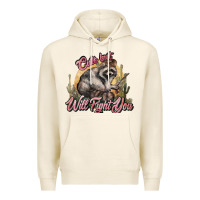 Tofu cute but will fight you racoon western Premium Hoodie - NancyCooperArtShop