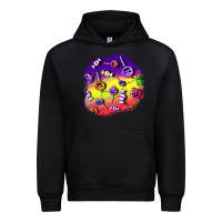 Black halloween candy  patches Urban Hoodie - BundleAndBundleShop