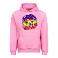 Fuchsia Pink halloween candy  patches Urban Hoodie - BundleAndBundleShop