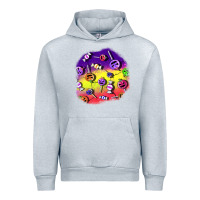 Heather Grey halloween candy  patches Urban Hoodie - BundleAndBundleShop