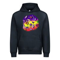 Navy halloween candy  patches Urban Hoodie - BundleAndBundleShop