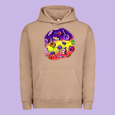 Halloween Candy  Patches Urban Hoodie Designed By Bundleandbundleshop