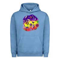 Pigment Pebble Blue halloween candy  patches Urban Hoodie - BundleAndBundleShop