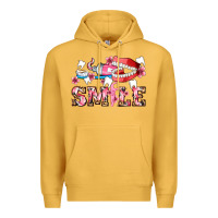 Mustard smile with teeth and brush Premium Hoodie - AdoDesignShop