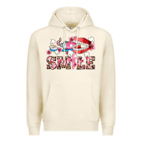 Tofu smile with teeth and brush Premium Hoodie - AdoDesignShop
