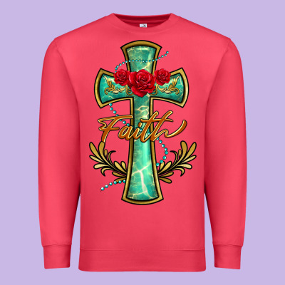 Cross Faith Premium Sweatshirt Designed By Barkaloodesign