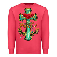 Cardinal cross faith Premium Sweatshirt - BarkalooDesign