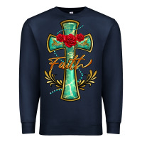 Navy cross faith Premium Sweatshirt - BarkalooDesign