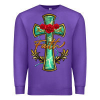 Purple cross faith Premium Sweatshirt - BarkalooDesign