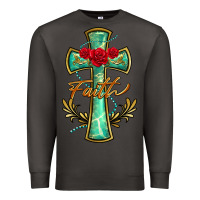 Smoke cross faith Premium Sweatshirt - BarkalooDesign
