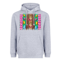 Heather Grey easter leopard egg bunny brush stroke Heavyweight Hoodie - Artiststas