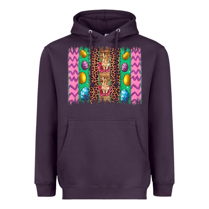 Easter Leopard Egg Bunny Brush Stroke Heavyweight Hoodie by Artiststas | Teevron