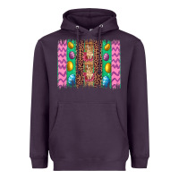 Plum easter leopard egg bunny brush stroke Heavyweight Hoodie - Artiststas