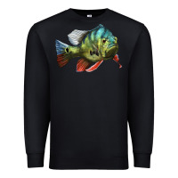 Black Peacock Bass Illustrations Premium Sweatshirt - LillyAllenDesigns