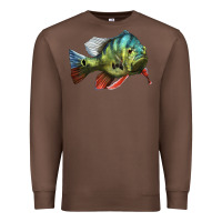 Chestnut Peacock Bass Illustrations Premium Sweatshirt - LillyAllenDesigns