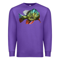 Purple Peacock Bass Illustrations Premium Sweatshirt - LillyAllenDesigns