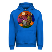 Cobalt halloween round Urban Hoodie - BundleAndBundleShop