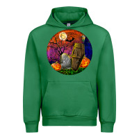 Emerald halloween round Urban Hoodie - BundleAndBundleShop