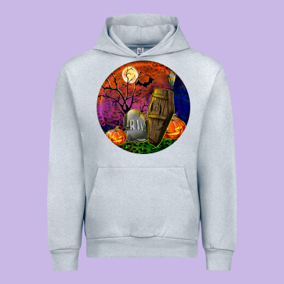 Halloween Round Urban Hoodie Designed By Bundleandbundleshop