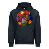 Navy halloween round Urban Hoodie - BundleAndBundleShop