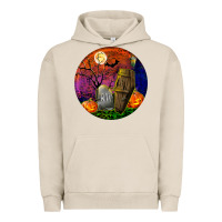 Pigment French Oak halloween round Urban Hoodie - BundleAndBundleShop