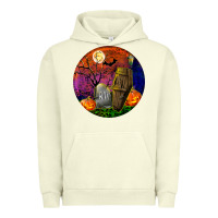 Pigment Pistachio halloween round Urban Hoodie - BundleAndBundleShop