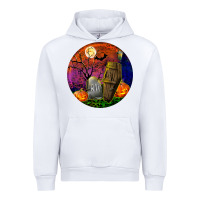 White halloween round Urban Hoodie - BundleAndBundleShop