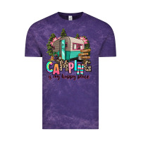 Cloud Purple camping is my happy place Vintage Tee - RanaPortraitStore