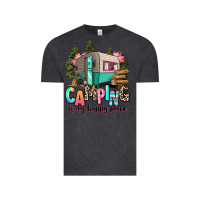 Vintage Black camping is my happy place Vintage Tee - RanaPortraitStore