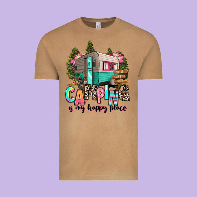 Vintage Tee camping is my happy place