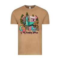 Vintage Camel camping is my happy place Vintage Tee - RanaPortraitStore