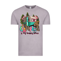 Vintage Zinc camping is my happy place Vintage Tee - RanaPortraitStore